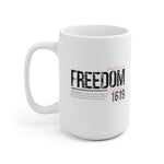 Freedom White Ceramic Mug
